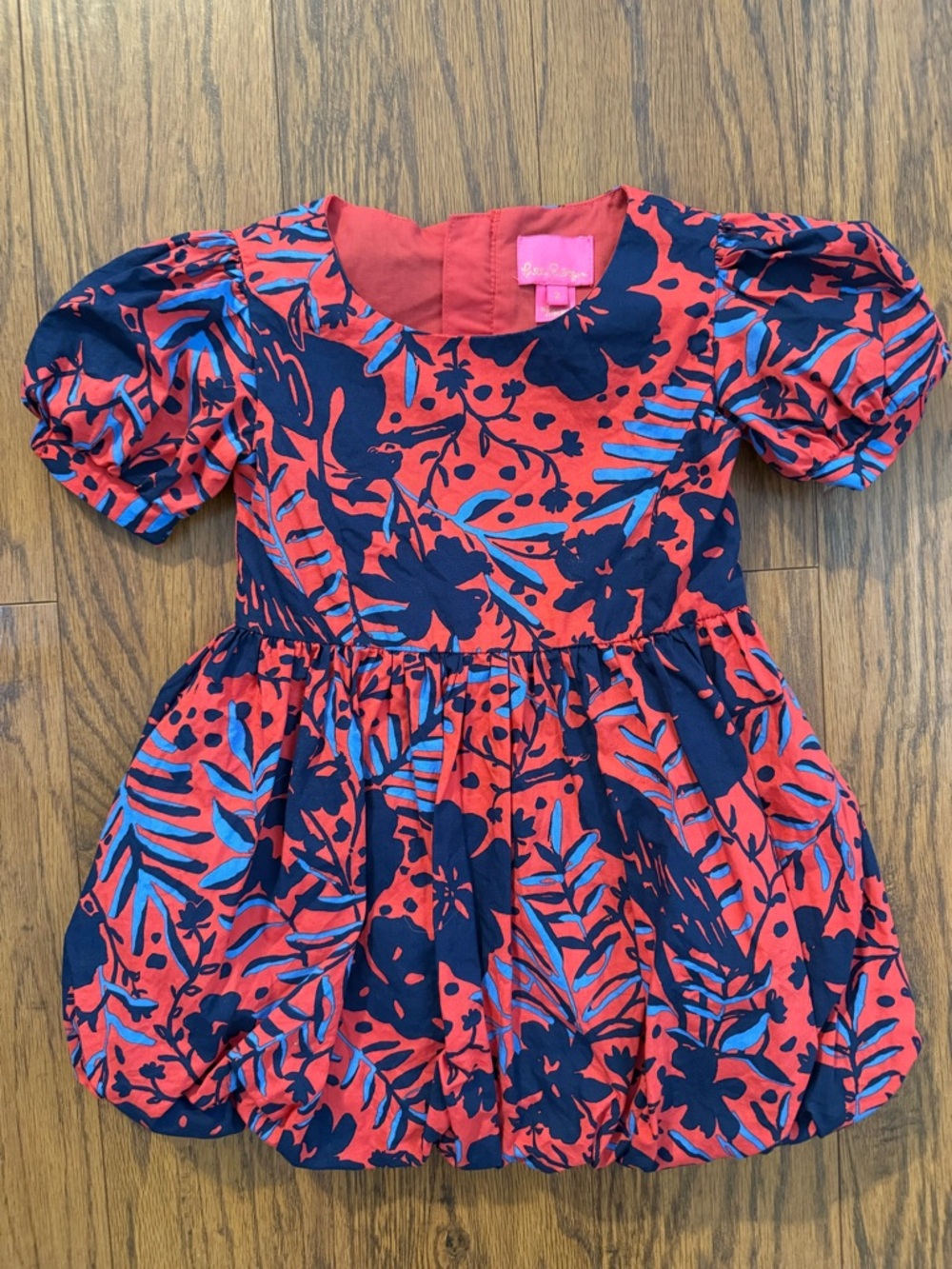 Lilly Pulitzer Moiraine Dress in Ruby Red Heron- VGUC